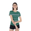 Christmas Knit Digital Back Cut Out Sport T-Shirt View2