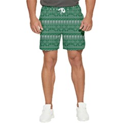 Christmas Knit Digital Men s Runner Shorts by Mariart