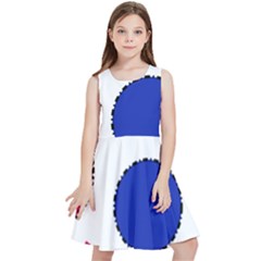 Circles Seamless Pattern Tileable Kids  Skater Dress