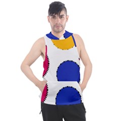 Circles Seamless Pattern Tileable Men s Sleeveless Hoodie