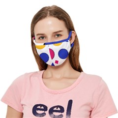 Circles Seamless Pattern Tileable Crease Cloth Face Mask (adult)