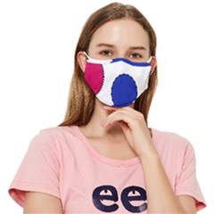 Circles Seamless Pattern Tileable Fitted Cloth Face Mask (adult)