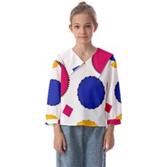 Circles Seamless Pattern Tileable Kids  Sailor Shirt