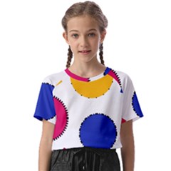 Circles Seamless Pattern Tileable Kids  Basic T-shirt