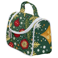 Christmas Pattern Satchel Handbag by Valentinaart