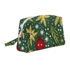 Christmas Pattern Wristlet Pouch Bag (medium) by Valentinaart