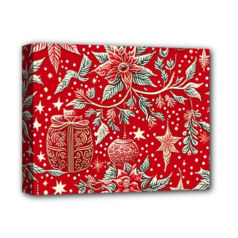 Christmas Pattern Deluxe Canvas 14  X 11  (stretched) by Valentinaart