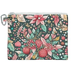 Christmas Pattern Canvas Cosmetic Bag (xxl) by Valentinaart