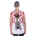 Brittany Spaniel Gift T- Shirt Cute Brittany Valentine Heart Paw Brittany Dog Lover Valentine Costum Yoga Reflexion Pose T- Shirtyoga Reflexion Pose T- Shirt Men s Basketball Tank Top View2