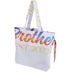 Brother To Be T- Shirt Promoted To Brother Established 2023 Sunrise Design Brother To Be 2023 T- Shi Yoga Reflexion Pose T- Shirtyoga Reflexion Pose T- Shirt Drawstring Tote Bag by hizuto