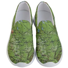 Map Earth World Russia Europe Men s Lightweight Slip Ons