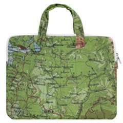 Map Earth World Russia Europe Macbook Pro 13  Double Pocket Laptop Bag by Bangk1t