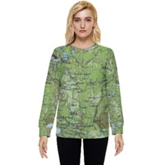 Map Earth World Russia Europe Hidden Pocket Sweatshirt