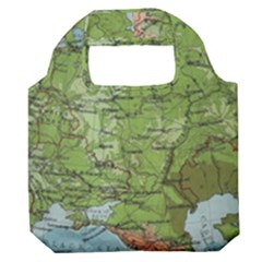 Map Earth World Russia Europe Premium Foldable Grocery Recycle Bag