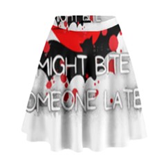 Vampire T- Shirt Feeling Cute Might Bite Someone Later T- Shirt High Waist Skirt by ZUXUMI