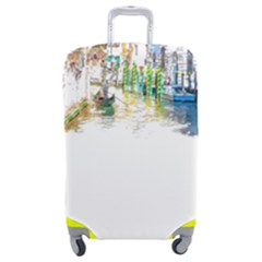 Venice T- Shirt Venice Voyage Art Digital Painting Watercolor Discovery T- Shirt (1) Luggage Cover (medium) by ZUXUMI