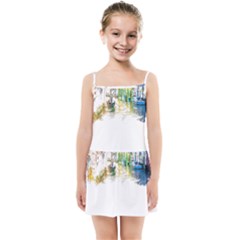 Venice T- Shirt Venice Voyage Art Digital Painting Watercolor Discovery T- Shirt (1) Kids  Summer Sun Dress