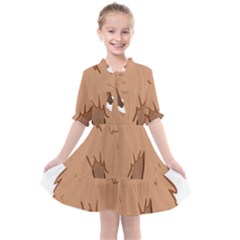 Capybara Art T- Shirt Cute Capybara Art T- Shirt Yoga Reflexion Pose T- Shirtyoga Reflexion Pose T- Shirt Kids  All Frills Chiffon Dress