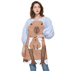 Capybara Art T- Shirt Cute Capybara Art T- Shirt Yoga Reflexion Pose T- Shirtyoga Reflexion Pose T- Shirt Pocket Apron