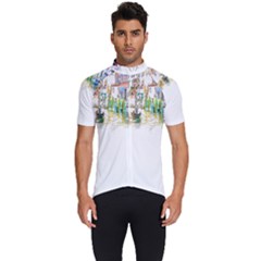 Venice T- Shirt Venice Voyage Art Digital Painting Watercolor Discovery T- Shirt (1) Men s Short Sleeve Cycling Jersey