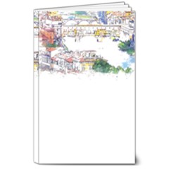 Venice T- Shirt Venice Voyage Art Digital Painting Watercolor Discovery T- Shirt (2) 8  X 10  Softcover Notebook