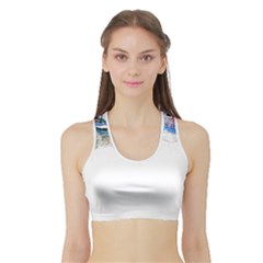 Venice T- Shirt Venice Voyage Art Digital Painting Watercolor Discovery T- Shirt (4) Sports Bra With Border by ZUXUMI