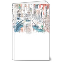 Venice T- Shirt Venice Voyage Art Digital Painting Watercolor Discovery T- Shirt 8  X 10  Softcover Notebook by ZUXUMI