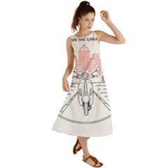 Vespa T- Shirt Hit The Road 3 T- Shirt Summer Maxi Dress