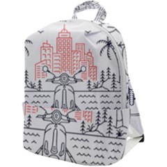 Vespa T- Shirt Hit The Road 3 T- Shirt Zip Up Backpack