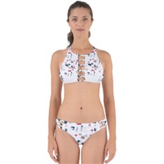 Veterinarian Gift T- Shirt Veterinary Medicine, Happy And Healthy Friends    Pattern    Coral Backgr Perfectly Cut Out Bikini Set