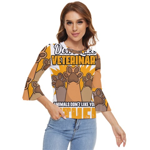 Veterinary Medicine T- Shirt Funny Will Give Veterinary Advice For Nachos Vet Med Worker T- Shirt Bell Sleeve Top by ZUXUMI