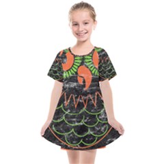 Vintage Halloween Owl T- Shirt Vintage Halloween Owl T- Shirt Kids  Smock Dress