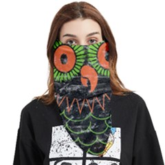 Vintage Halloween Owl T- Shirt Vintage Halloween Owl T- Shirt Face Covering Bandana (Triangle)