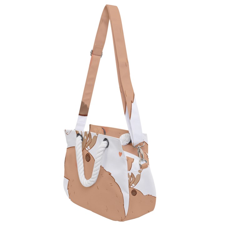 Capybara T- Shirt Cute Capybara With A Little Goat Friend On Its Head T- Shirt Yoga Reflexion Pose T- Shirtyoga Reflexion Pose T- Shirt Rope Handles Shoulder Strap Bag