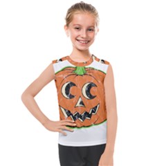 Vintage Halloween Pumpkin T- Shirt Vintage Halloween Pumpkin T- Shirt Kids  Mesh Tank Top by ZUXUMI