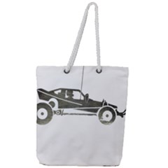 Vintage Rc Cars T- Shirt Vintage Sundown Retro Rc Buggy Racing Cars Addict T- Shirt Full Print Rope Handle Tote (large) by ZUXUMI