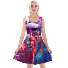 Fantasy Arts  Reversible Velvet Sleeveless Dress