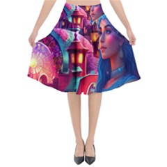 Fantasy Arts  Flared Midi Skirt