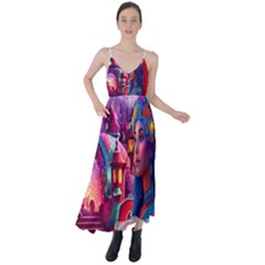 Fantasy Arts  Tie Back Maxi Dress by Internationalstore