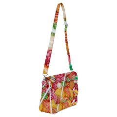 Aesthetic Candy Art Shoulder Bag With Back Zipper by Internationalstore