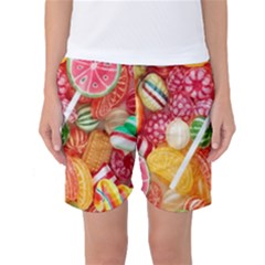 Aesthetic Candy Art Women s Basketball Shorts by Internationalstore