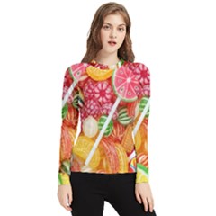 Aesthetic Candy Art Women s Long Sleeve Rash Guard by Internationalstore