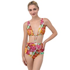 Aesthetic Candy Art Tied Up Two Piece Swimsuit by Internationalstore