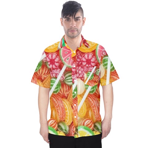 Aesthetic Candy Art Men s Hawaii Shirt by Internationalstore