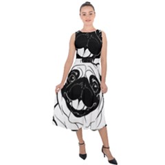 Black Hole T- Shirt Planet Eater Colour T- Shirt Midi Tie-Back Chiffon Dress