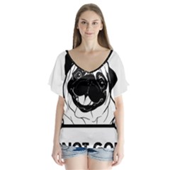 Black Hole T- Shirt Planet Eater Colour T- Shirt V-Neck Flutter Sleeve Top