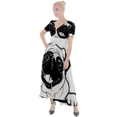 Black Hole T- Shirt Planet Eater Colour T- Shirt Button Up Short Sleeve Maxi Dress