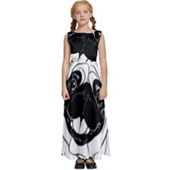 Black Hole T- Shirt Planet Eater Colour T- Shirt Kids  Satin Sleeveless Maxi Dress