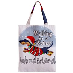 Weiner T- Shirt Walking In A Weiner Wonderland T- Shirt (1) Weiner T- Shirt Walking In A Weiner Wonderland T- Shirt Zipper Classic Tote Bag