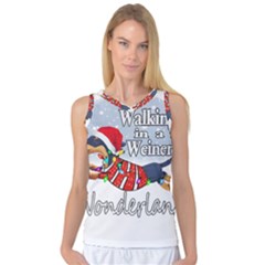 Weiner T- Shirt Walking In A Weiner Wonderland T- Shirt (1) Weiner T- Shirt Walking In A Weiner Wonderland T- Shirt Women s Basketball Tank Top